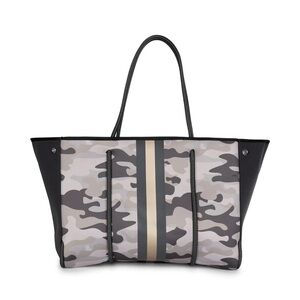 Haute Shore Greyson Safari Camo Neoprene Tote Bag with Wristlet